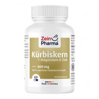 Экстракт семян тыквы с цинком и магнием KÜRBISKERN PLUS Zink+Magnesium Kapseln 60 шт Zein Pharma